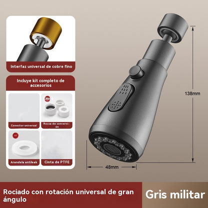 🚰[Compra 1 y llévate 1 gratis【Cartucho de filtro gratuito】🔥Boquilla de Filtro para Grifo con Giro de 360°