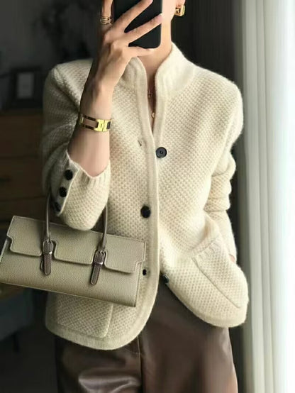 【S-2XL】Elegantna retro francoska kašmirska jopica