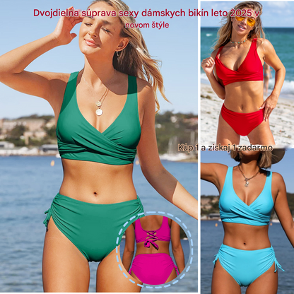 🏖️👙【Descuento por nuevo producto】🌴【S-3XL】Nuevo bikini para mujer, de color liso, sencillo, de secado rápido, cómodo y transpirable para el verano