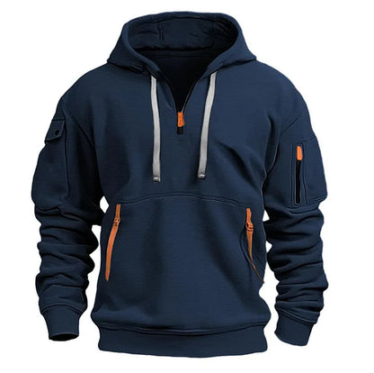 🔥💥【Podzimní bestseller】【S-5XL】 Pánská mikina na zip s mnoha kapsami