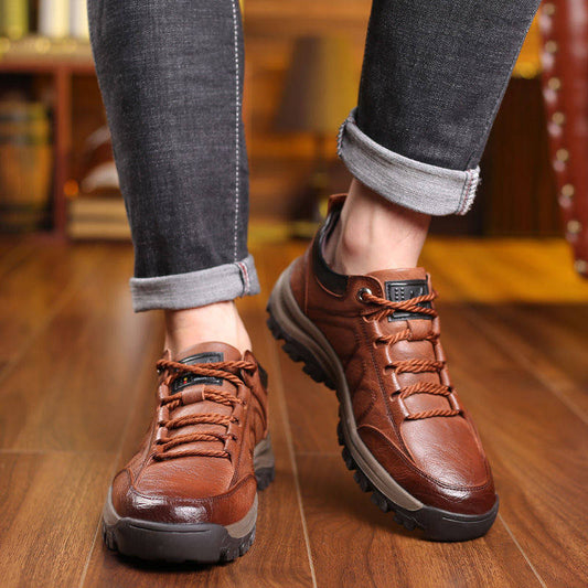 🔥👞Ograniczona czasowo zniżka 40% na najpopularniejsze produkty: Zimowe, nowe, stylowe, męskie buty z prawdziwej skóry na sezon 2026, najwyższy komfort