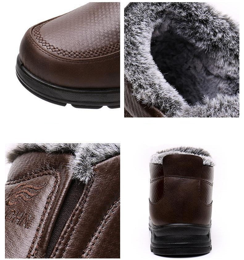 🚶‍♂️Nueva colección 50% de descuento🔥【39-44】Zapatos de invierno para hombre, impermeables, antideslizantes, cálidos de algodón